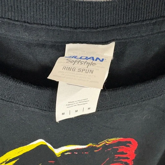 Hulk Hogan Running Wild T Shirt Black Wrestling Tee Medium Gildan Softstyle - Picture 3 of 5